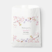 Pink Cherry Blossom in Bloom Garden Bridal Shower Geschenktütchen (Vorderseite)