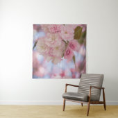 PINK CHERRY BLOSSOM IN NAH-OBEN-FOTOGRAFIE WANDTEPPICH (Beispiel (Horizontal))