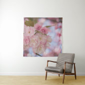 PINK CHERRY BLOSSOM IN NAH-OBEN-FOTOGRAFIE WANDTEPPICH (Beispiel)