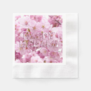 Pink Cherry Blossom Japanisches Festival Happy Han Serviette