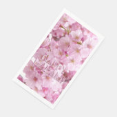 Pink Cherry Blossom Japanisches Festival Happy Han Serviette (Ecke)