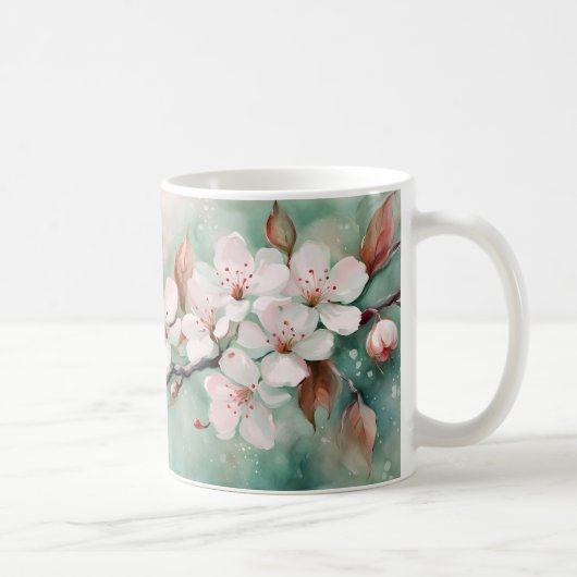 Pink Cherry Blossom Kaffeetasse (Rechts)