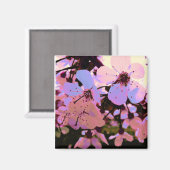 Pink Cherry Blossom Magnet (Vorderseite/Rückseite)