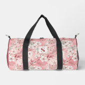 Pink cherry blossom monogram duffle bag (Vorderseite)