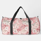 Pink cherry blossom monogram duffle bag (Rückseite)