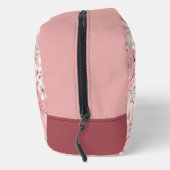 Pink cherry blossom monogram waschbeutel (Rechts)