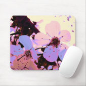 Pink Cherry Blossom Mousepad (Mit Mouse)