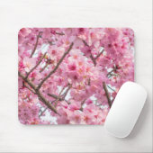 Pink Cherry Blossom Mousepad (Mit Mouse)