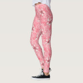 Pink Cherry Blossom Muster Leggings (Links)