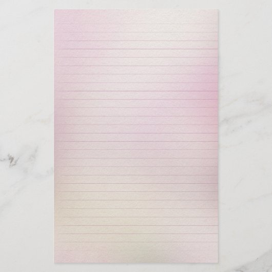 Pink Cherry Blossom Note Paper Briefpapier (Rückseite)