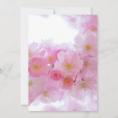 Pink Cherry Blossom Osterfeier Einladung (Rückseite)