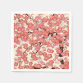 Pink Cherry Blossom Papierserviette (Vorderseite)