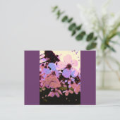 Pink Cherry Blossom Postkarte (Stehend Vorderseite)