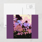 Pink Cherry Blossom Postkarte (Vorne/Hinten)