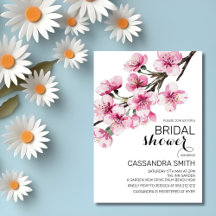 Pink Cherry Blossom Sakura Grüne Brautparty