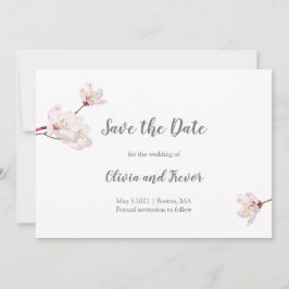 Pink Cherry Blossom Sakura japanische Hochzeit Save The Date