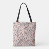 Pink Cherry Blossom Sakura Muster auf Pink (1) Tasche (Rückseite)