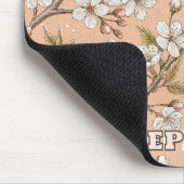 Pink Cherry Blossom Sakura Muster auf Pink (3) Mousepad (Ecke)
