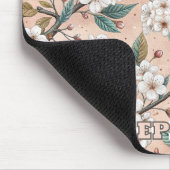 Pink Cherry Blossom Sakura Muster auf Pink (4) Mousepad (Ecke)