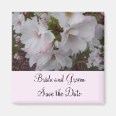 Pink Cherry Blossom Save the Date Magnet (Vorne)