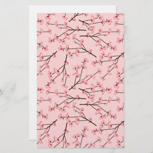 Pink Cherry Blossom Seife Wrap Papier Blatt (Vorne/Hinten)