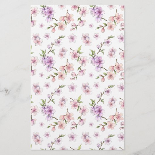 Pink Cherry Blossom Seife Wrap Papier Blatt (Vorderseite)