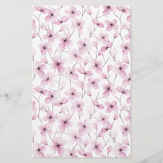 Pink Cherry Blossom Seife Wrap Papier Blatt (Vorderseite)