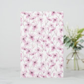 Pink Cherry Blossom Seife Wrap Papier Blatt (Stehend Vorderseite)