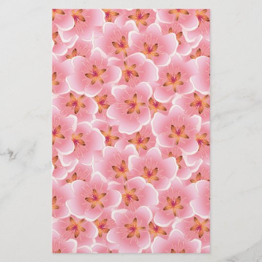 Pink Cherry Blossom Seife Wrap Papier Blatt (Vorderseite)