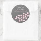 Pink Cherry Blossom Spring Baby Shower Stickers (Tasche)