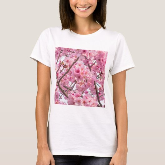 Pink Cherry Blossom T-Shirt (Vorderseite)