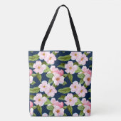 Pink Cherry Blossom Tote Bag Tasche (Vorderseite)