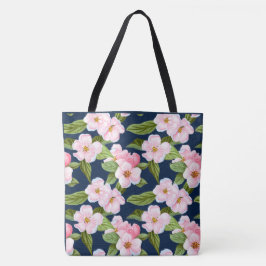 Pink Cherry Blossom Tote Bag Tasche