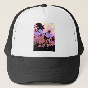 Pink Cherry Blossom Truckerkappe