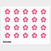 Pink Cherry Blossom Umschlag Aufkleber Stickers (Blatt)
