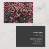 Pink Cherry Blossom Visitenkarte (Vorne/Hinten)