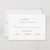 Pink Cherry Blossom Wedding RSVP Karte (Rückseite)