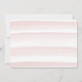 Pink Cherry Blossom Wreath Girl Foto Geburtstag Einladung (Rückseite)