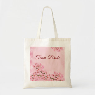 Pink Cherry Blossoms Bridesmaid Tragetasche