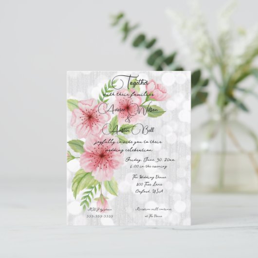 Pink Cherry Blossoms Hochzeit (Stehend Vorderseite)