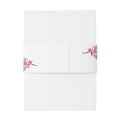 Pink Cherry Blossoms Hochzeit Einladungsbanderole (Rückseitenbeispiel)