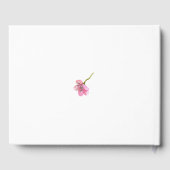 Pink Cherry Blossoms Hochzeit Gästebuch (Rückseite)