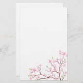 Pink Cherry Blossoms Stationierung Briefpapier (Vorne/Hinten)