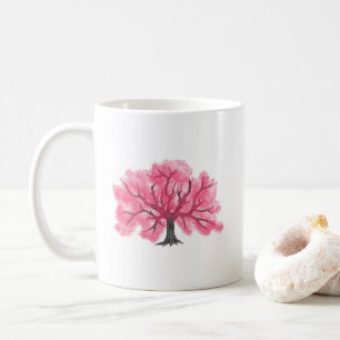 Pink Cherry Blütenbaum personalisierte Mug Kaffeetasse