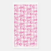 Pink Cherry Coquette Ästhetik Serviette (Vorderseite)