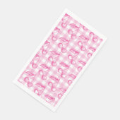 Pink Cherry Coquette Ästhetik Serviette (Ecke)