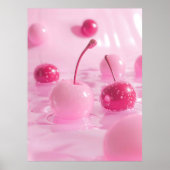 Pink Cherry Coquette Poster (Vorne)