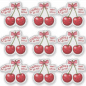  Pink Cherry Coquette Sticker | Girly Kindle  (Vorderseite)