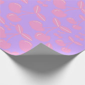 Pink Cherry Gift Wrap Giro Craft Party Geschenkpapier (Ecke)