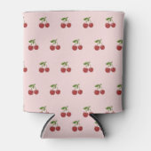 Pink Cherry Pattern Fresh Fruit Modern Party Dosenkühler (Vorderseite)